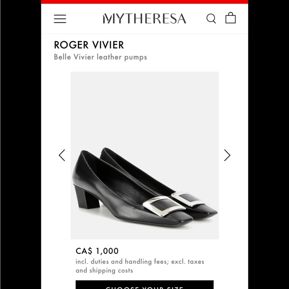 Roger Vivier Navy Patent Leather Pump with Silver Buck - Picture 5 of 5